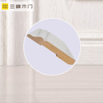 Sanfeng wooden door skirting line interior door floor floor floor living room skirting line with the same color and pattern