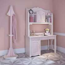Pro Castle Pro Castle Children Solid Wood Furniture Desk Bookshelf Girl TST02