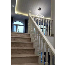 Sijia wood solid wood staircase Villa leaping layer staggered apartment staircase environmental protection material can be customized Beichen shopping mall