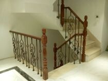 Yunding Pavilion custom light luxury modern simple fashion tonality luxury duplex rotating indoor loft villa stairs