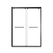 Emperor sanitary ware aluminum alloy screen one-shaped shower room custom screen glass partition dry and wet separation MC502