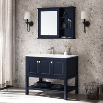 Wrigley bathroom Duke series small beauty floor solid wood wash basin mirror cabinet bathroom cabinet combination APGM10L4