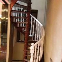 Senta Wood Industry Red Oak Swivel Stairs Solid Wood Stairway Leap Stairs Environmentally Friendly Chinese Style Modern Style