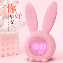 Birthday gift small alarm clock multi-function mute bedside luminous student female children special cute cartoon alarm alarm