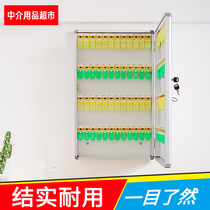 Real estate agent key box Wall-mounted with lock car key storage box Household property company key management box