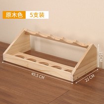 Creative wine rack ornaments shelf solid wood display rack household wine rack simple commercial oblique wine bottle bracket