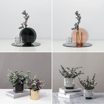 Minimalist modern light and luxurious simulation of flower bouquet floral flower arrangement swinging pieces living-room tea table TV cabinet table vase decorations