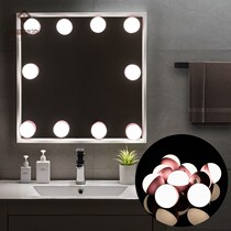 LED Mirror Front Light Charge Makeup Dresdresser Light Makeup Front Supplementary Light Suction Cup Portable Super Bright Small Bulb Free Of Punch