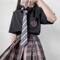 Original jk uniform skirt Genuine Chinese brand A set of Japanese college style uniform uniform museum womens suit A full set of Polar night song