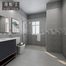  Shengxuan tile simple gray Yasi cloth pattern brick 300x600 antique brick Kitchen bathroom balcony wall brick