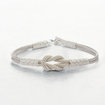 Turkish silver bracelet female sterling silver couple pair of niche design ins Wind woven hand rope to give girlfriends gifts