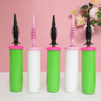 Balloon Inflator pushchair Hand-operated wedding house Birthday Items Inflators Inflators Inflators Strip Mesh Red Aluminum Film Blow Balls