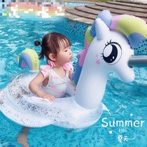 Swimming ring girl Summer baby unicorn swimming sitting ring male Treasure Girl underarm ring children Flamingo pump