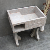 Courtyard cement laundry basin with washboard balcony household imitation marble laundry outdoor cement sink