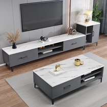 Light Extravagant TV Cabinet Tea Table Combination Modern Minima Living Room Small Family Style Fashion Economy Bedroom TV Cabinet Ground Cabinet