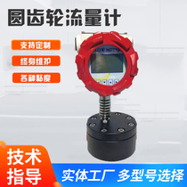 Customized small diameter liquid micro gear accessories positive displacement high temperature and high pressure RS485 output micro flowmeter