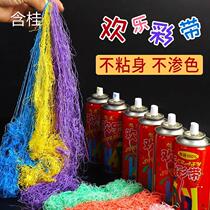 Simulation snowflake spray spray color flying snow color Flying Ribbon birthday wedding decoration Christmas photo props