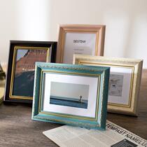 Retro photo frame setting and washing Photo 5 inch 6 inch 7 inch wall 8 inch 10 inch A4 inch frame photo frame photo frame