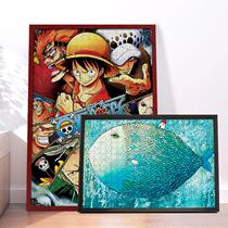 1000 pieces of puzzle frame framed photo frame hanging wall 50*75 framed picture frame Custom 500 pieces of wooden strip to assemble by yourself