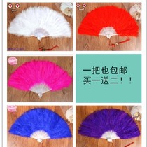 Festival activities May 1 square dance feather fan dance fan new performance 28 goose feather down fan