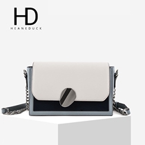 HEANEDUCK2021 new bag women leather small square bag fashion high sense foreign atmosphere wild shoulder bag women