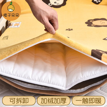 Kindergarten mattress pad is used for winter special pad for childrens bed baby nap mattress can be removed and washed thickened and velvet mattress