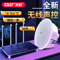  Xianke K1-AI smart home wireless Bluetooth Ceiling ceiling embedded audio 3D surround commercial wall-mounted speaker wifi shop milk tea store restaurant door special speaker