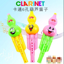 Hulusi childrens toys 6-hole clarinet cartoon pattern flute creative baby musical instrument playing small trumpet