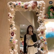 Mirror decorative border diy material manually transformed network red full body mirror cream foam foam foam foam foam agent