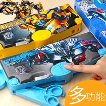 Bumblebee stationery box pencil king kong pen bag pen holder up to practical net red gift box storage box fourth grade deformation
