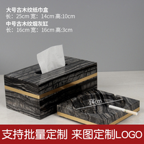 Marble Ashtrays Home Living Room Paper Towels Box Office Atmospheric Brief eurostyle Prototype Room Swing for sale