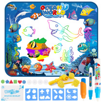 Water canvas children clear water Children magic water pen repeatedly graffiti baby water painting magic puzzle painting