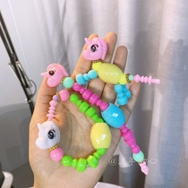 Childrens ever twisted animal and bracelet necklace