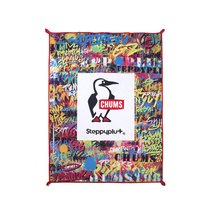 Steppyplus x CHUMS co-name picnic mat Japanese trend outdoor multifunctional graffiti print mat