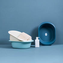 Mei Jin square washbasin household thick plastic footbath adult children toilet bathroom washing basin