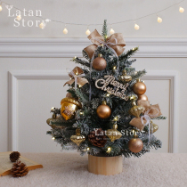 Christmas decorations Christmas tree luxury package layout scene Desktop Window mini tree creative ornaments small gifts