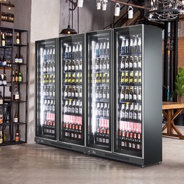 Rolloine Beer Beverage Container Wine Showcase Refrigerator Refrigerator Three Café Refrigerator Commercial Refrigerator