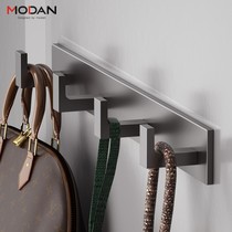 Free-to-punch hooks door rear Xuanguan powerful adhesive no-mark viscose hook key clothes bag with row and sticking hook for home