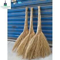 Outdoor sweeping outdoor long handle old bamboo handle property sweeping yard broom outdoor big broom extended trumpet