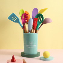 German silicone kitchenware kitchenware kitchenware kitchenware kitchenware kitchenware kitchenware kitchenware shovel food grade soup spoon leakage spoon without hurting the cooker