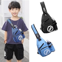 Korean version of the childrens crossbody bag fashion boy bag small bag handsome little boy backpack tide outdoor travel lightweight
