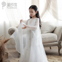 pureshare Aisha princess dress 2021 summer new girl dress foreign style long sleeve skirt birthday temperament