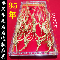 Changbai Mountain ginseng Northeast wild first-class student sun-dried forest ginseng gift box Jilin wild mountain ginseng brewing wine medicinal materials