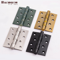 Famous door silent hinge hinge cabinet stainless steel wooden door thick heavy duty toilet 4*3*3 stainless steel hinge