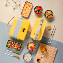 Electric lunch box can be inserted into electric heating office workers portable self-heating insulation lunch steamed rice hot rice cooking with rice artifact