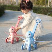 Pony cart bubble machine children electric full automatic watertight girl heart ins net red baby non-toxic girl