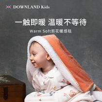 DOWNLANDKids cut flower baby baby blanket blanket Autumn Winter children blanket Four Seasons universal warm blanket
