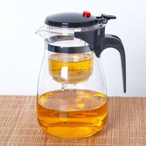 Piaoyi Cup one pot six cups bubble teapot removable filter liner explosion-proof crack heat-resistant glass tea breener flower teapot