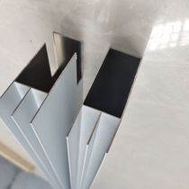 Aluminum strip column special tile stove Aluminum slot Aluminum profile New kitchen cabinet mountain word groove fixed edge thickened type