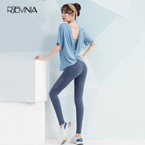 RSEMNIA yoga clothes for women summer THIN NET red quick dry morning running professional gym sportswear suit for women